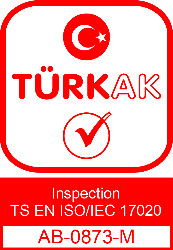 TÜRKAK AB-0873-M accreditation mark, TS EN ISO/IEC 17020
